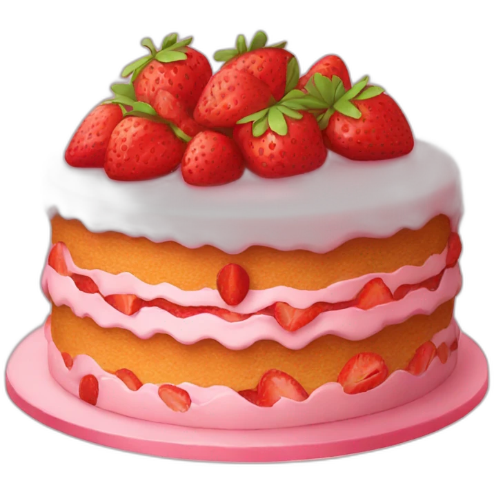 strawberry cake emoji