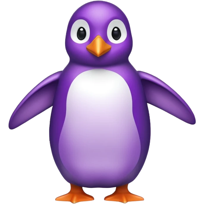 Pinguino viola  emoji