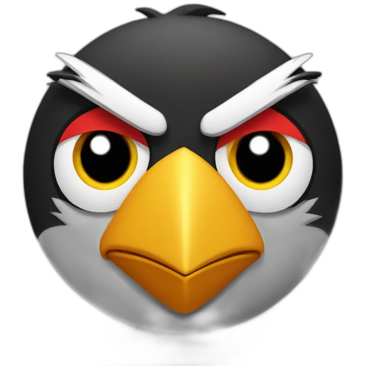 angry bird emoji