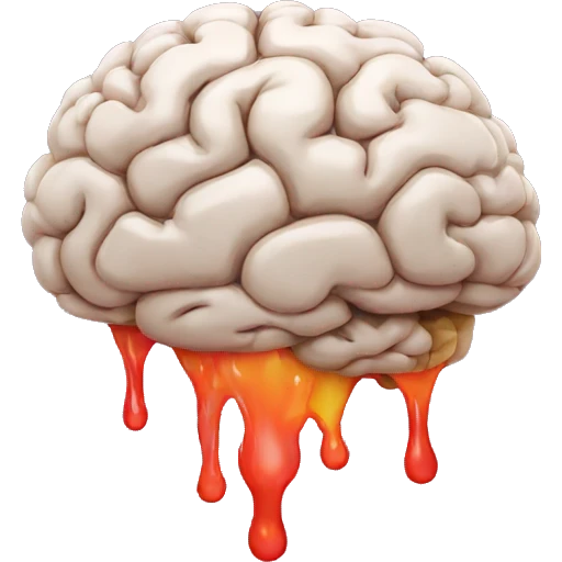 melting brain emoji