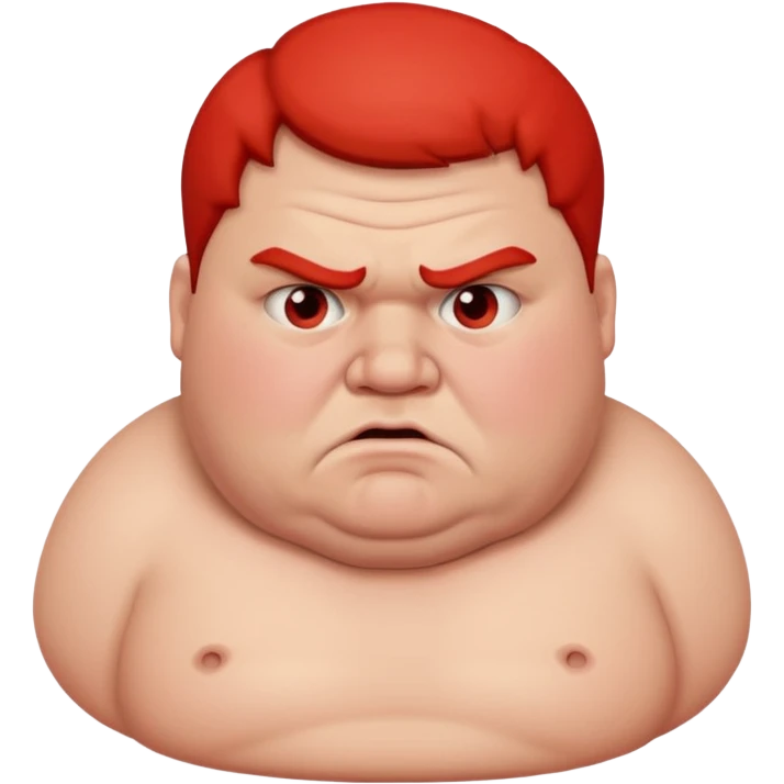 fat man sharting emoji