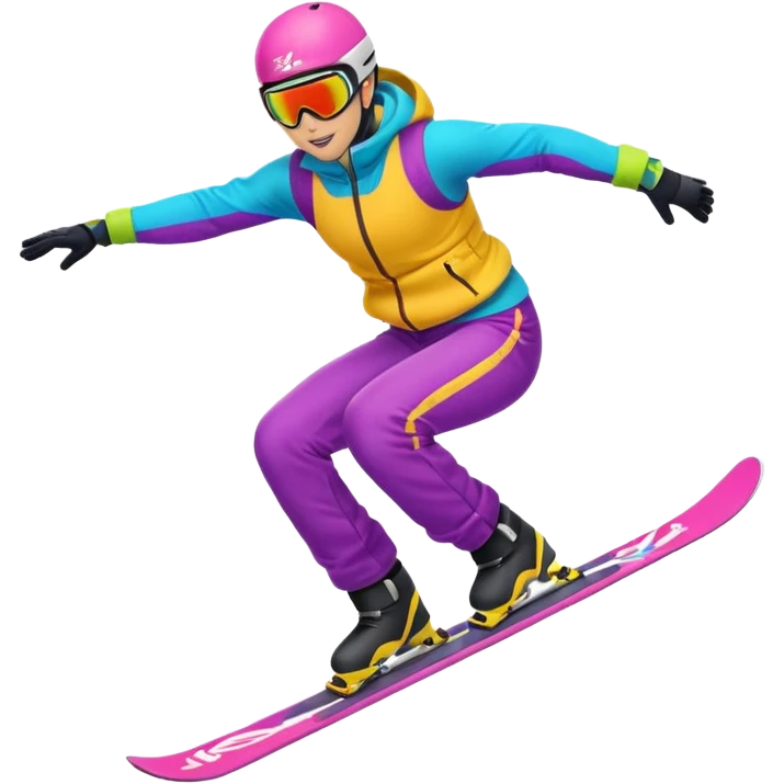 Freestyle skiing emoji