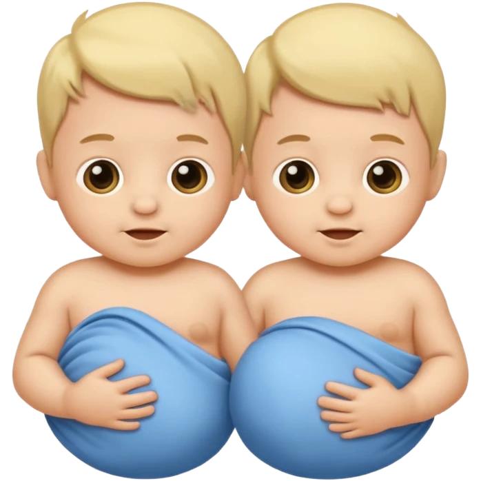 Twin baby boys emoji