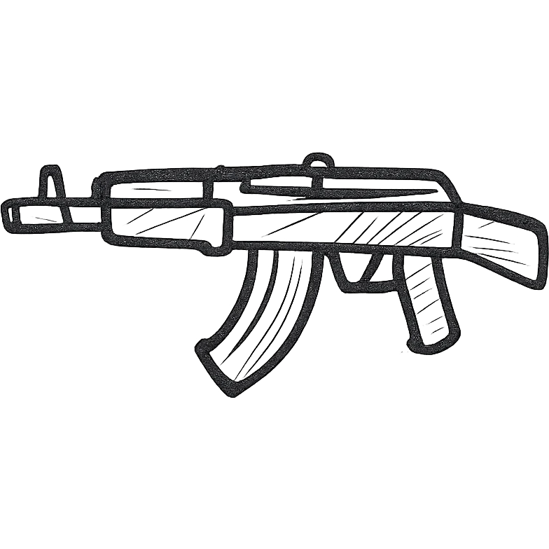 shortened Kalashnikov emoji