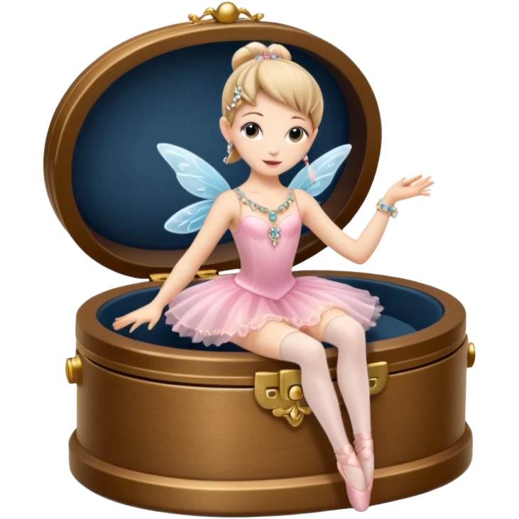 Ballerina fairy Jewelry Music Box emoji