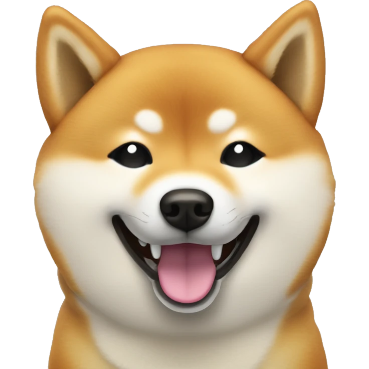 shiba inu cold | face | grinning face with sweat | open | smile | sweat emoji