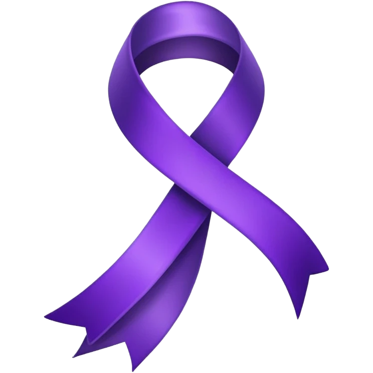 Purple ribbon emoji