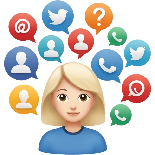 Make me an emoji for an app. The emoji is to highlight "social", "Real people", Reviews, trust, and brand recognition  - Should be circles in a flattened style.

Think favicons like reddit (don't use real favicons) and limit to 3 emoji