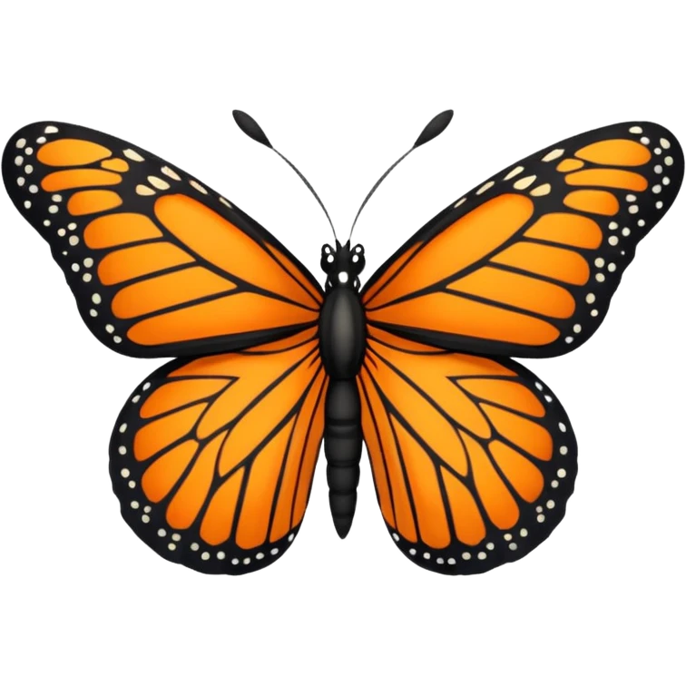 Monarch butterfly emoji