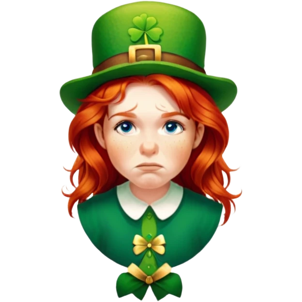 Sad Leprechaun emoji