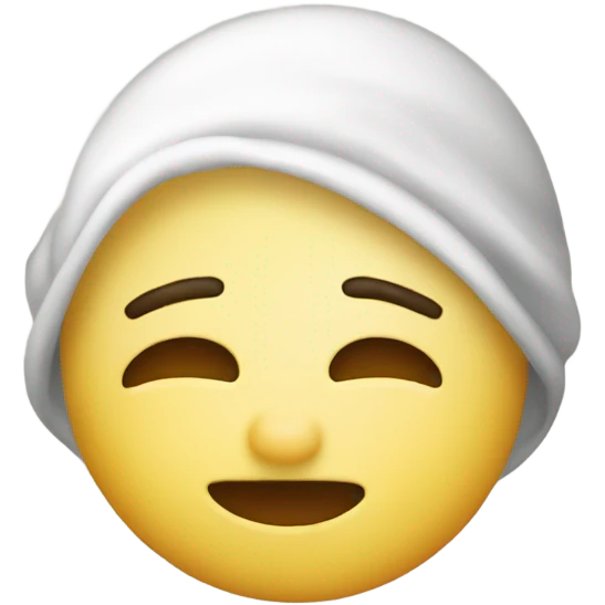 Exhausted emoji with lashes and a bonnet  emoji