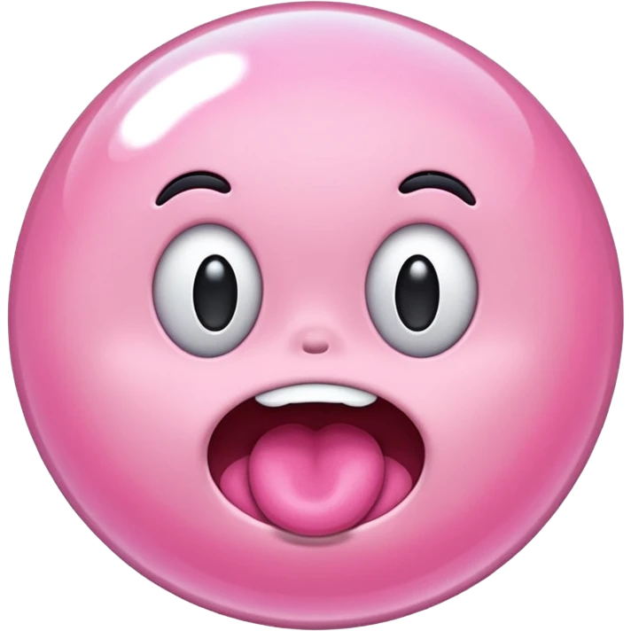Chicle rosado emoji