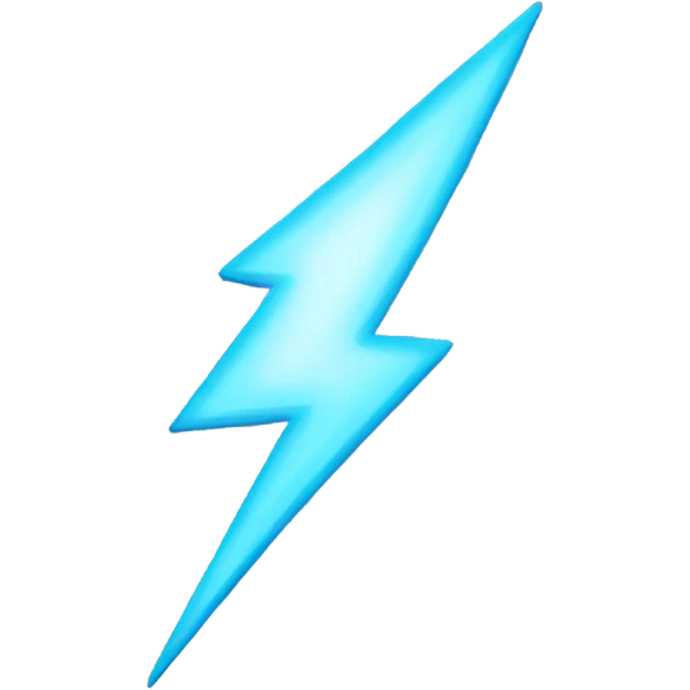  light blue lighting bolt emoji