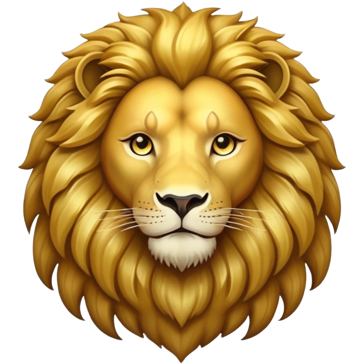 majestic lion with mane emoji