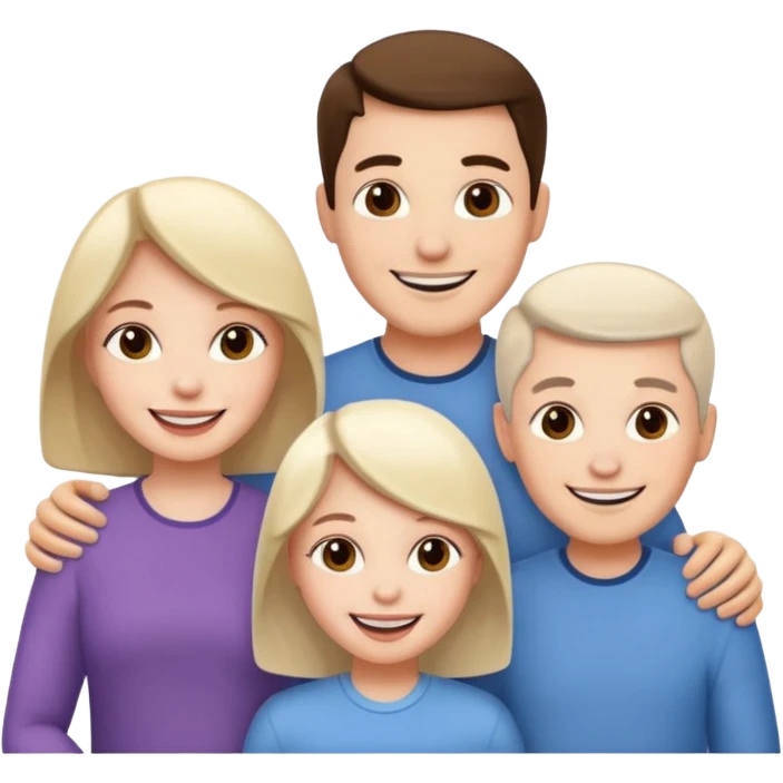 family aill white emoji