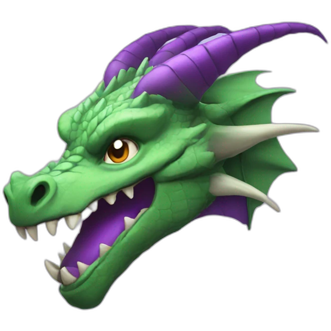 purple dragon head LOL emoji