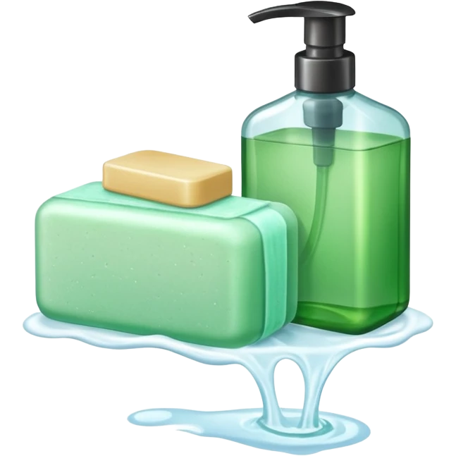 Soap and shampoo emoji