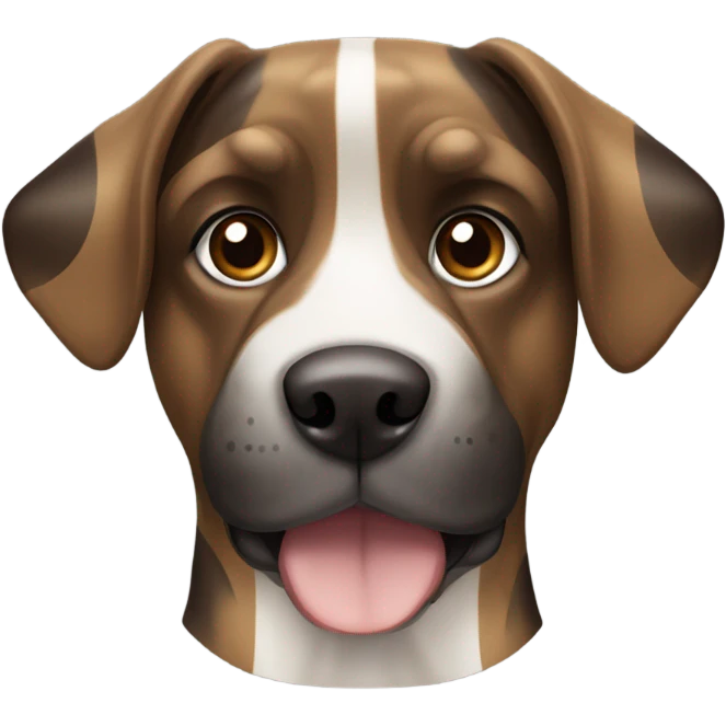 Brindle dog emoji