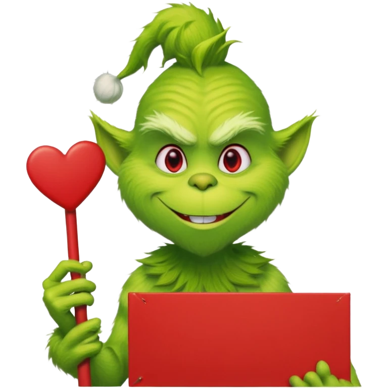 The Grinch with  max emoji