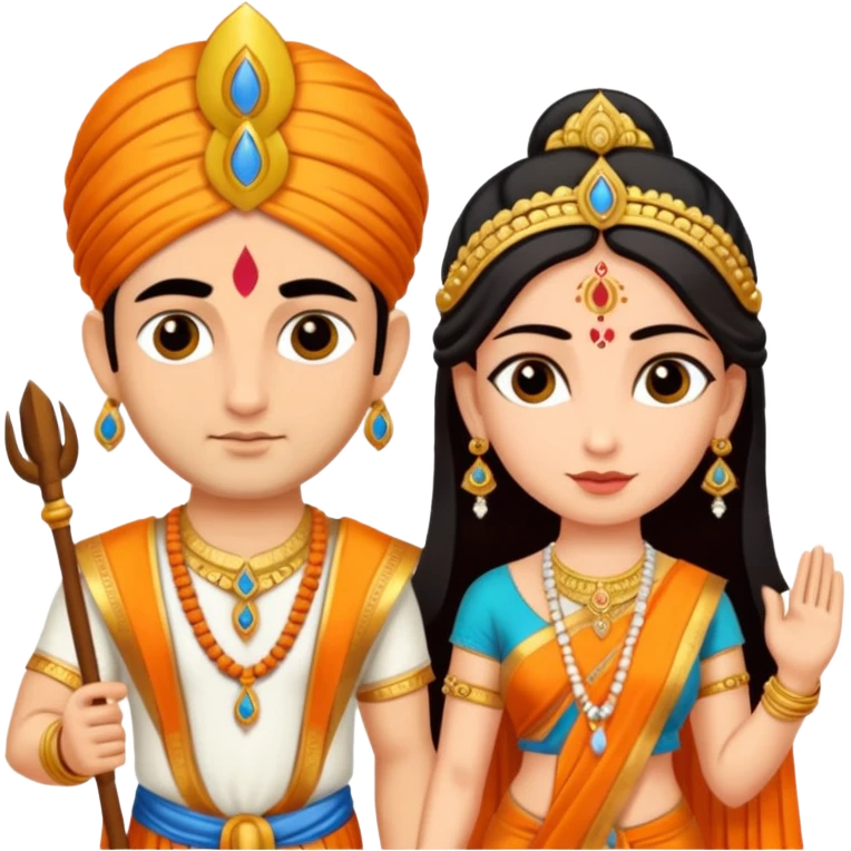 Lord ram and sita emoji