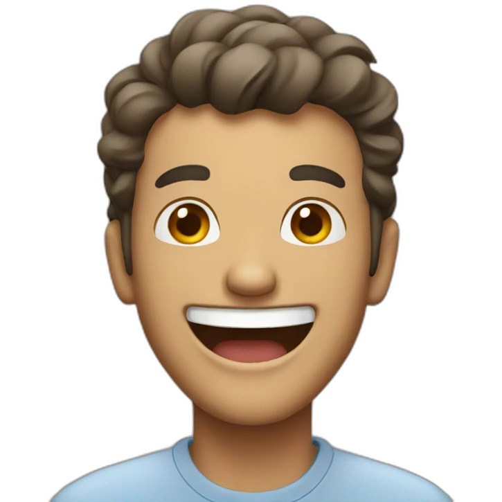 Man laughing emoji