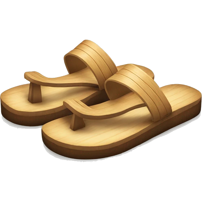 japanese wooden sandals emoji