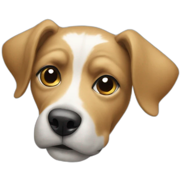 Chien sur un papier emoji
