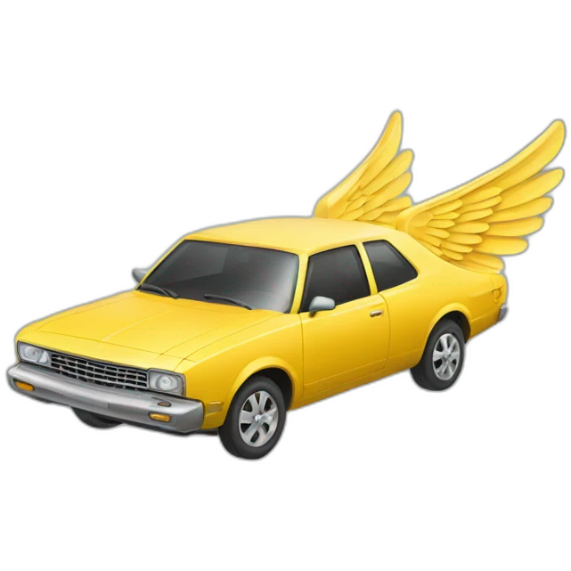 a car with two wings emoji