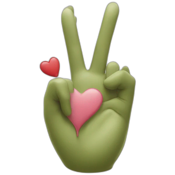 Coeur avec les mains emoji