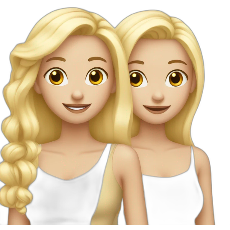 three-blonde-girls-best-friends emoji
