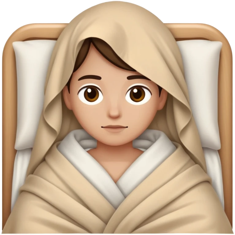 Me tucked into bed emoji