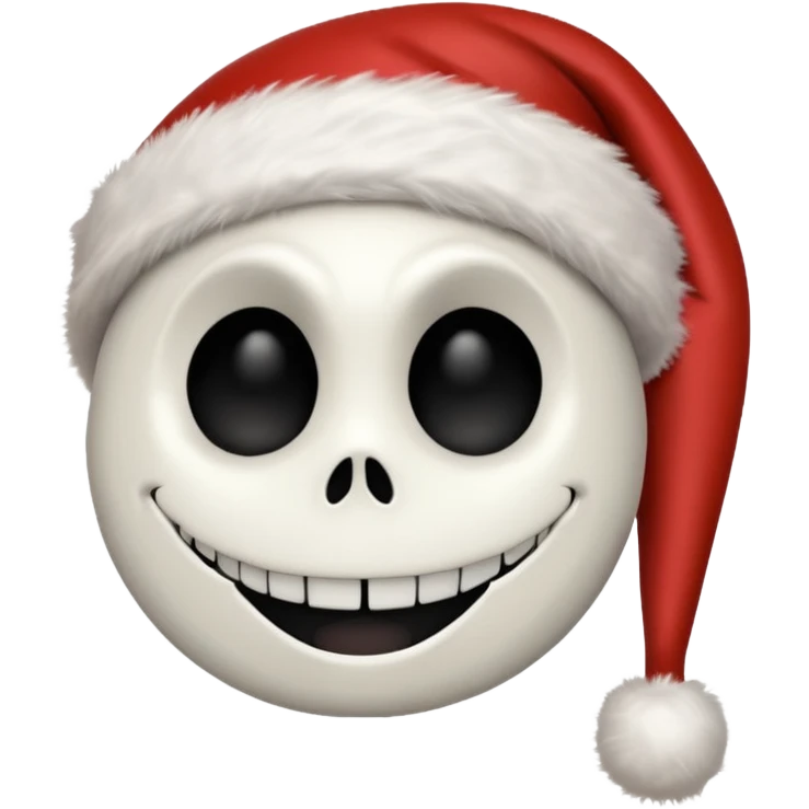 jack skellington santa hat emoji