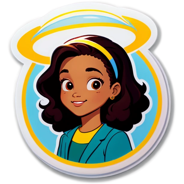 Michelle with halo emoji