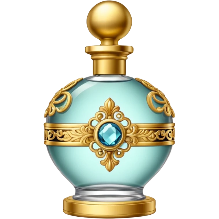bottle of perfume gold exquisite large takes all the space

 emoji