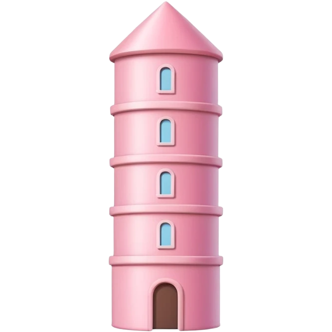 Pink tower emoji