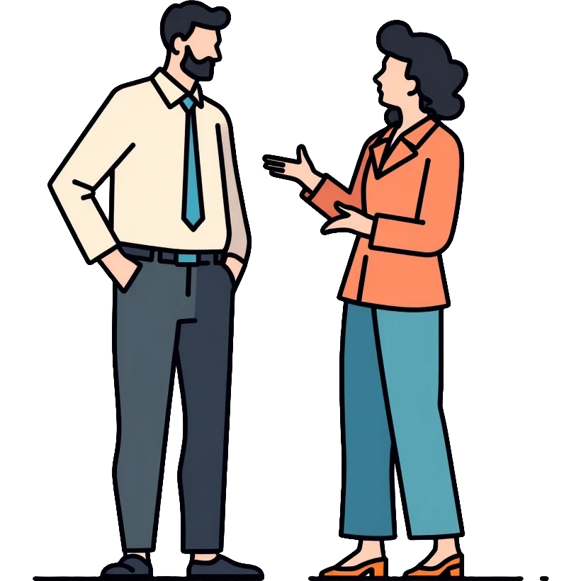business person talking with client emoji