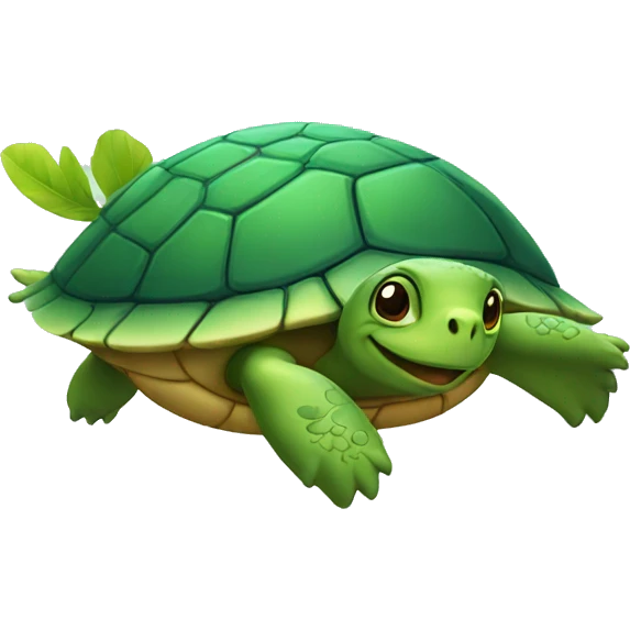 Flying turtle emoji