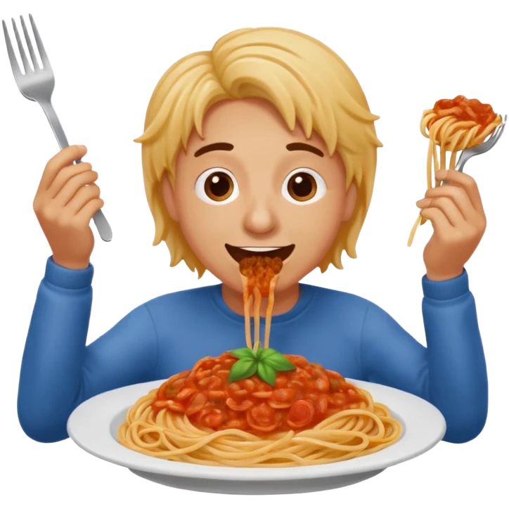 Tung tung sahur eating spaghetti  emoji