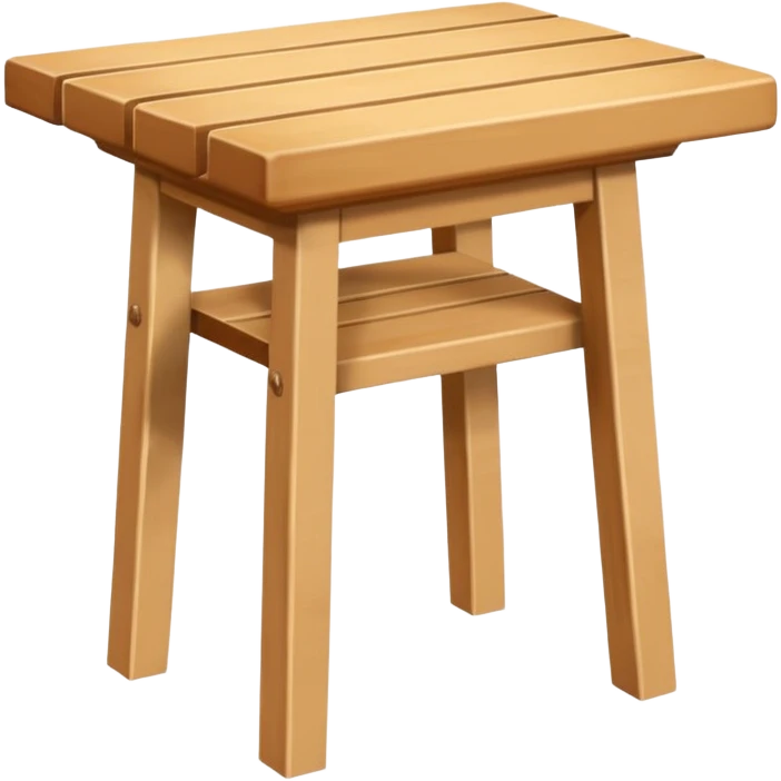 mesa de madera, alta, color madera natural, pequeña, con espacio para solo colocar dos sillas altas emoji