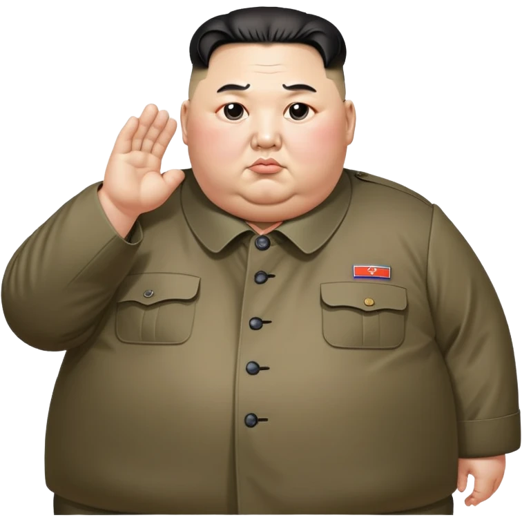 Kim jong un but really fat emoji