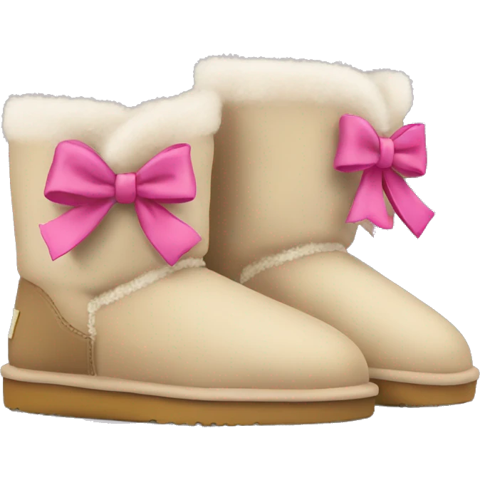Uggs with bows emoji