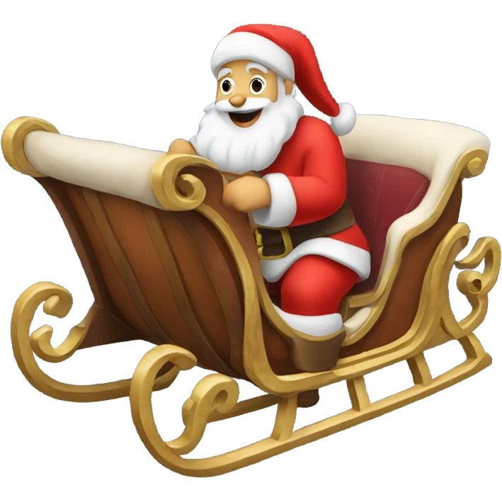 santa claus sleigh emoji