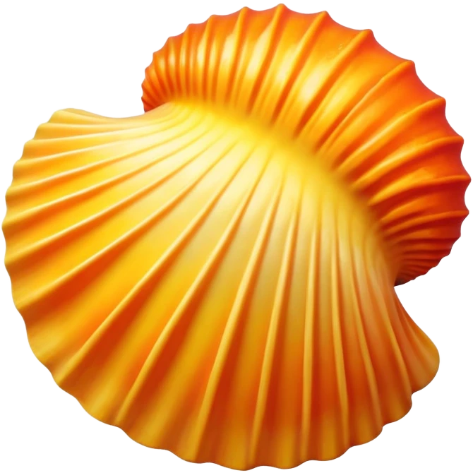 Hawaiian sunrise shell emoji
