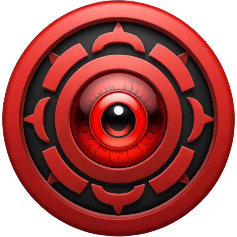 The sharingan from naruto emoji