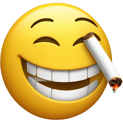 Smiley Face with cigarette  emoji