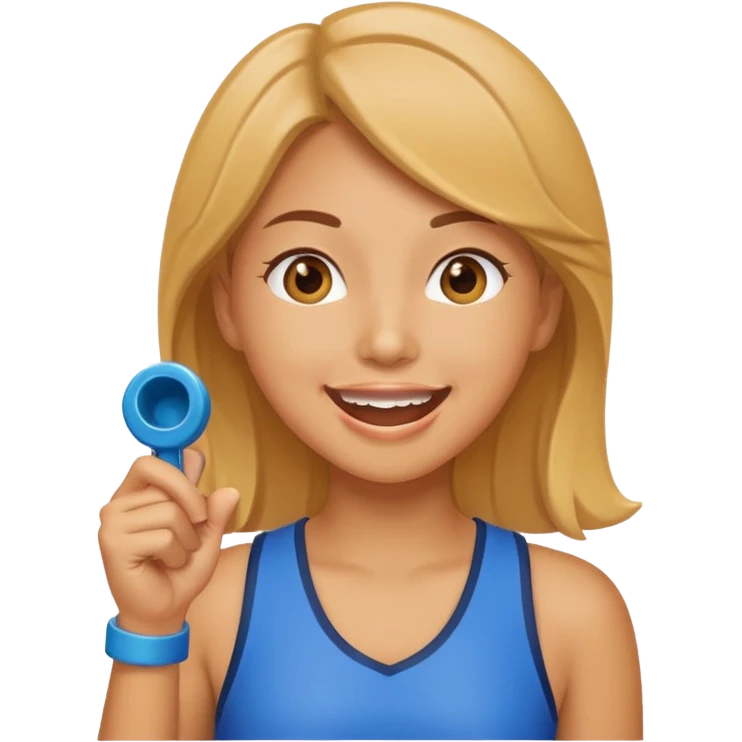 cheering girl whistle  emoji