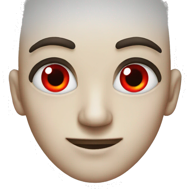 Red eyes emoji