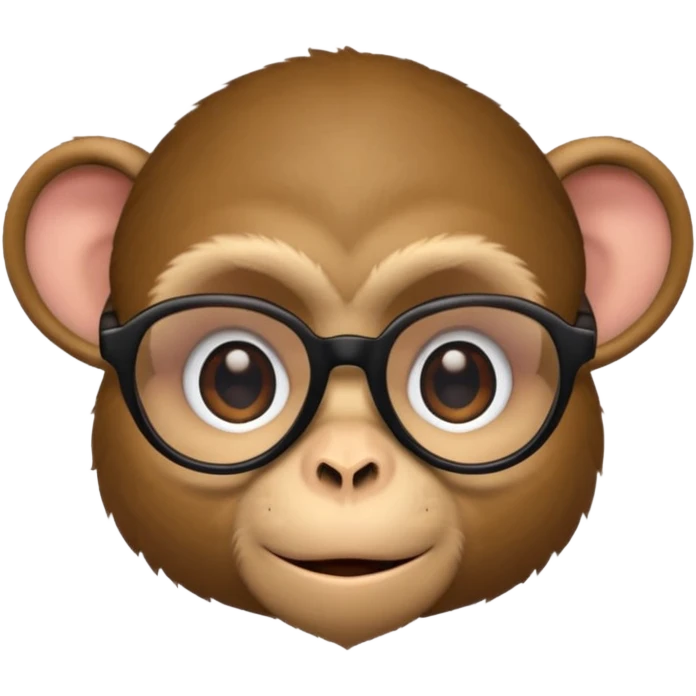  monkey with black glasses  emoji