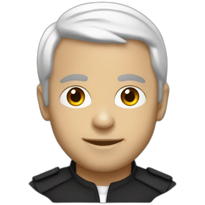 Macron-black emoji