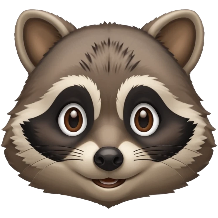 smiling raccoon emoji